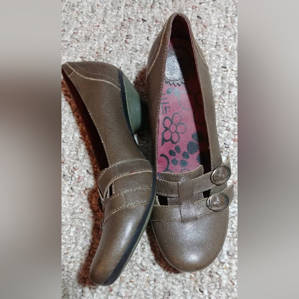Fly London greeny brown shoes.
